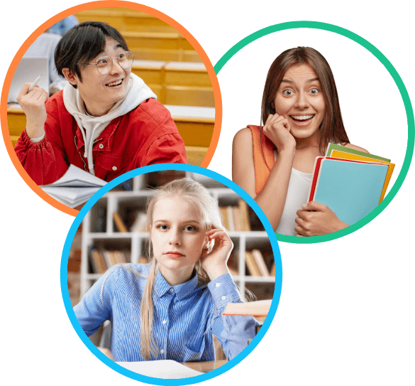 Estudiantes sonriendo